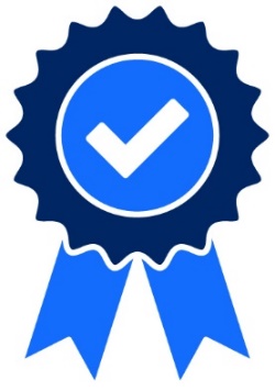 A badge showing good quality.