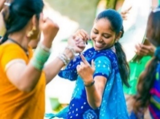 A group of people celebrating their culture.